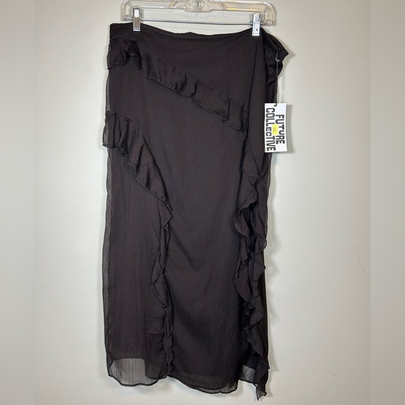 NWT mermaid core dark brown skirt - Picture 4 of 4